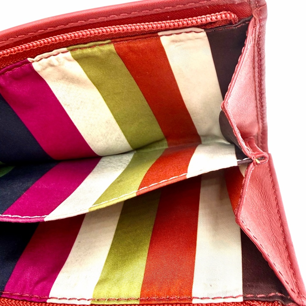 Coach Legacy 65 Anniversary Red Zip Wallet - Picture 3 of 4